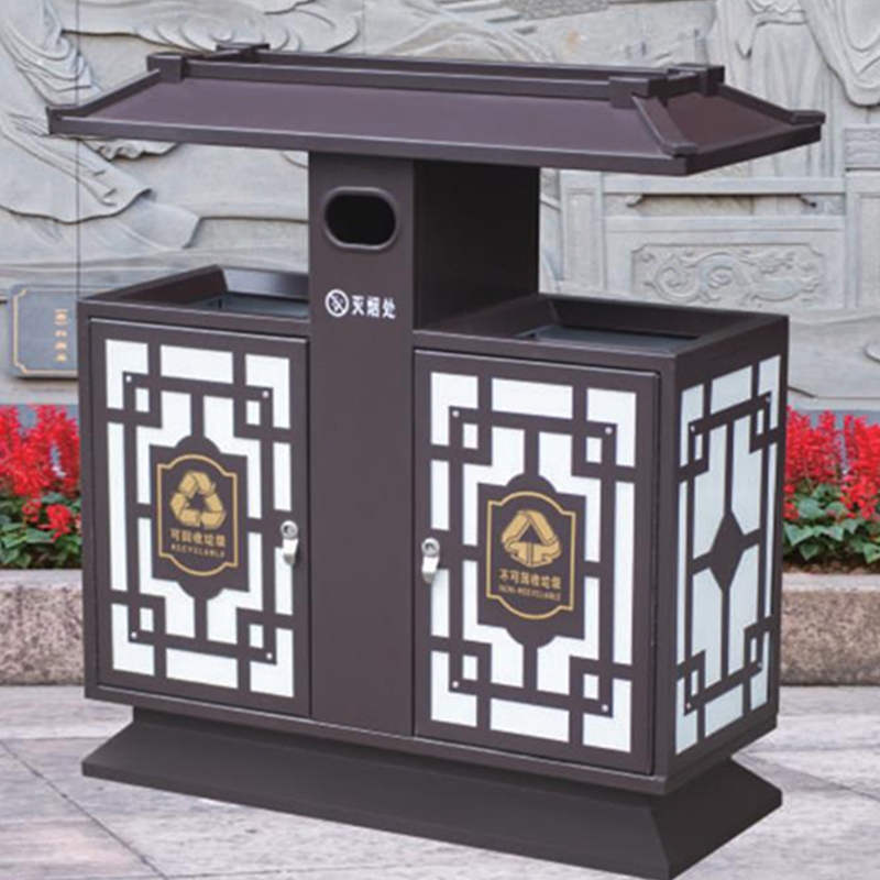 鋼板垃圾桶