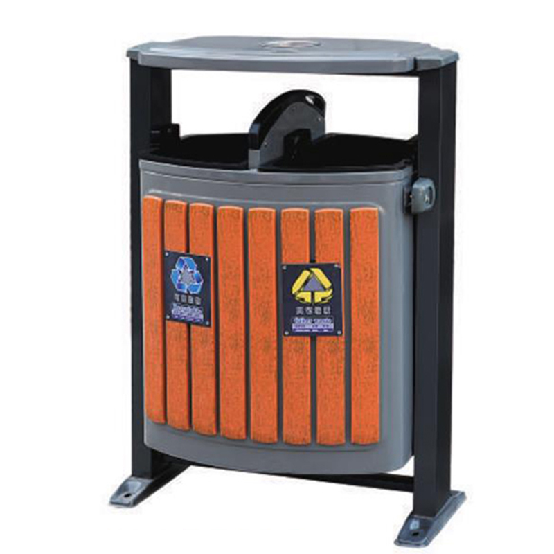 鋼木垃圾桶