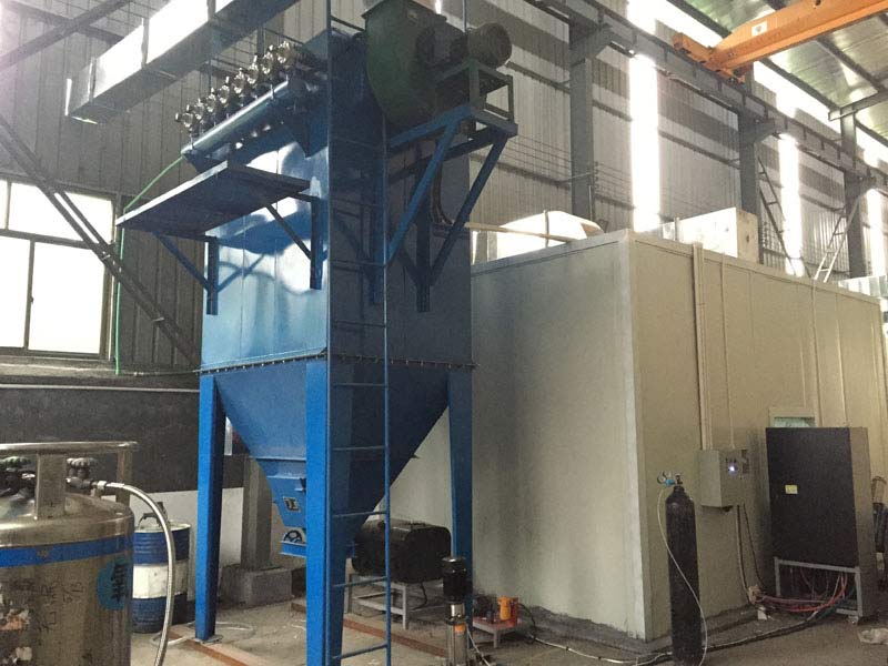 上海劉經理打磨車間的兩台PL單機除塵器安（ān）裝完畢