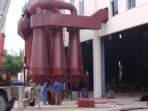 湖北（běi）糧（liáng）油機械配套CLK700旋風除塵（chén）器安（ān）裝完畢效果良好