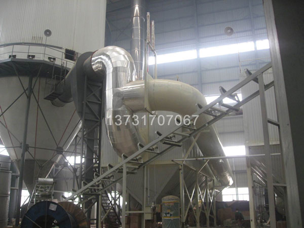 陶（táo）瓷廠兩台噴霧幹燥（zào）塔布袋除塵器試車投產