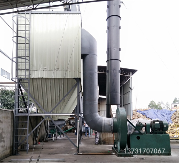 山東荷（hé）澤5T生物質鍋爐除塵器安裝完畢