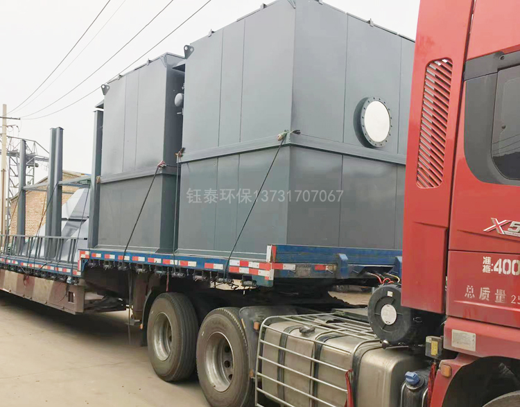 山西陽泉(quán)空心磚廠煤矸石破碎機配套除塵器發貨 山西陽泉空心磚廠煤矸石破碎機配套除塵器發貨