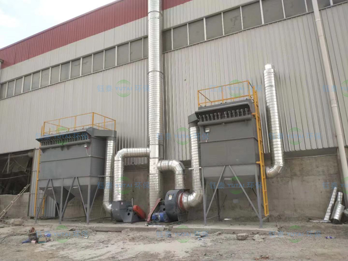河南信（xìn）陽（yáng）攪拌站粉（fěn）塵治理布袋除塵器安裝驗收