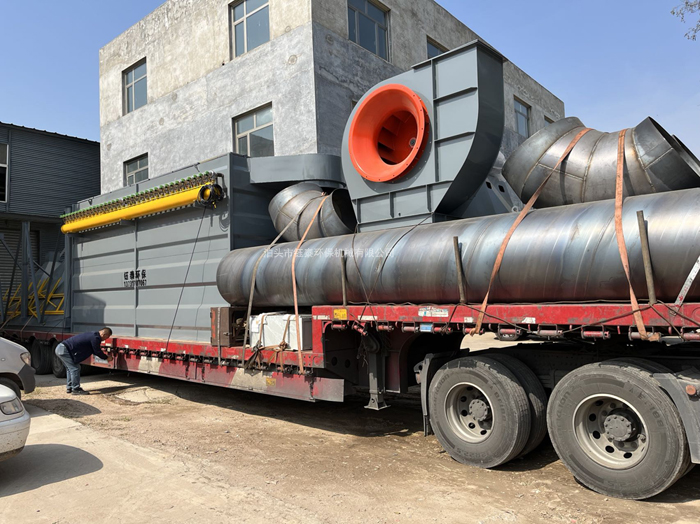 湖南懷化市冶煉廠電爐高（gāo）溫（wēn）布袋除塵器發貨