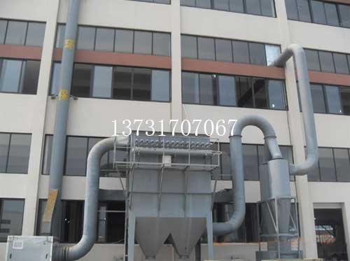 河南南陽鈣粉廠布袋除（chú）塵器已安裝（zhuāng）完畢