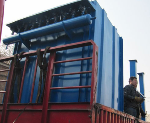 王經理定購的（de）粉煤灰（huī）庫頂脈衝布袋除塵器已發貨